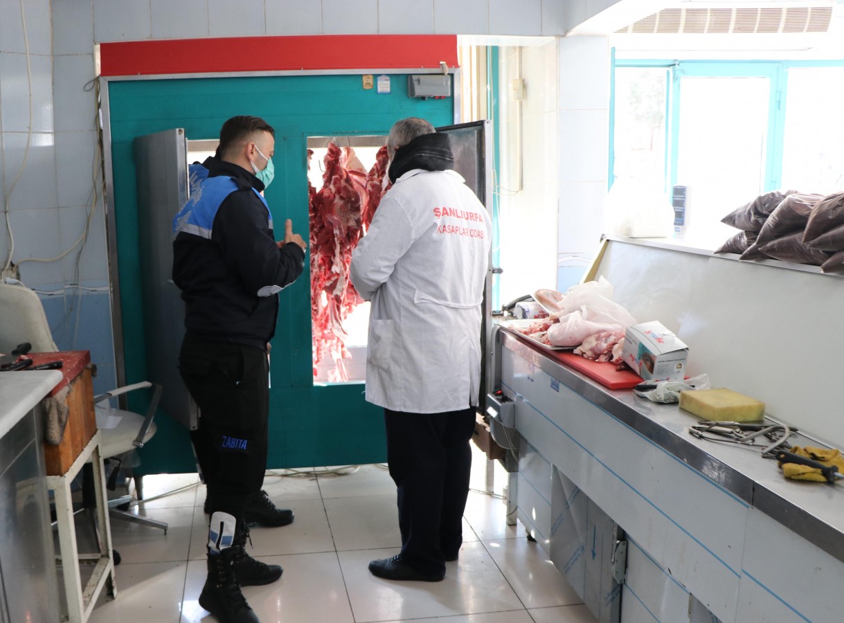 Haliliye’de kasap ve fırınlara denetim