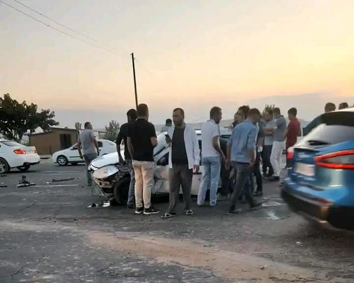 Araç hurdaya döndü! Suruç’ta kaza