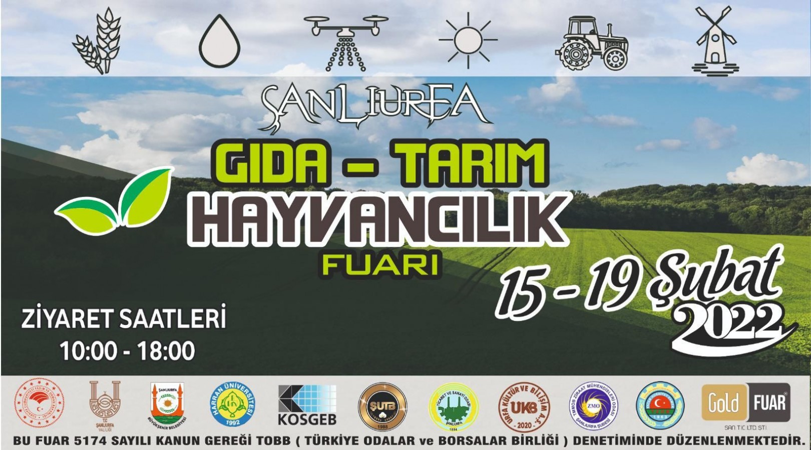 9. Şanlıurfa Gıda Tarım ve Hayvancılık Fuarı kapılarını açıyor