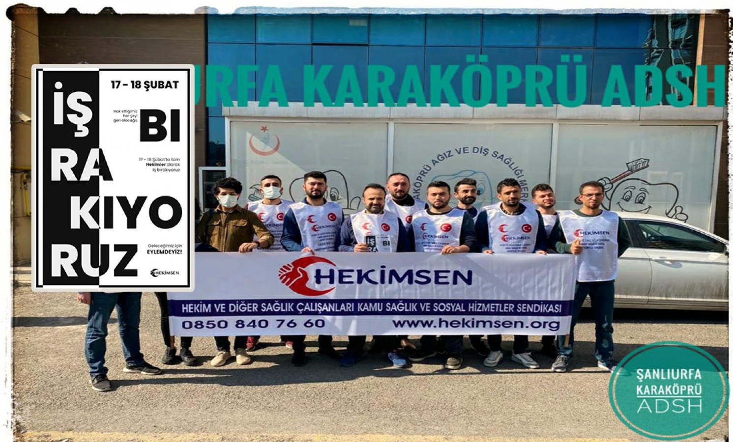 Urfa’da hekimlerden iki günlük iş bırakma eylemi