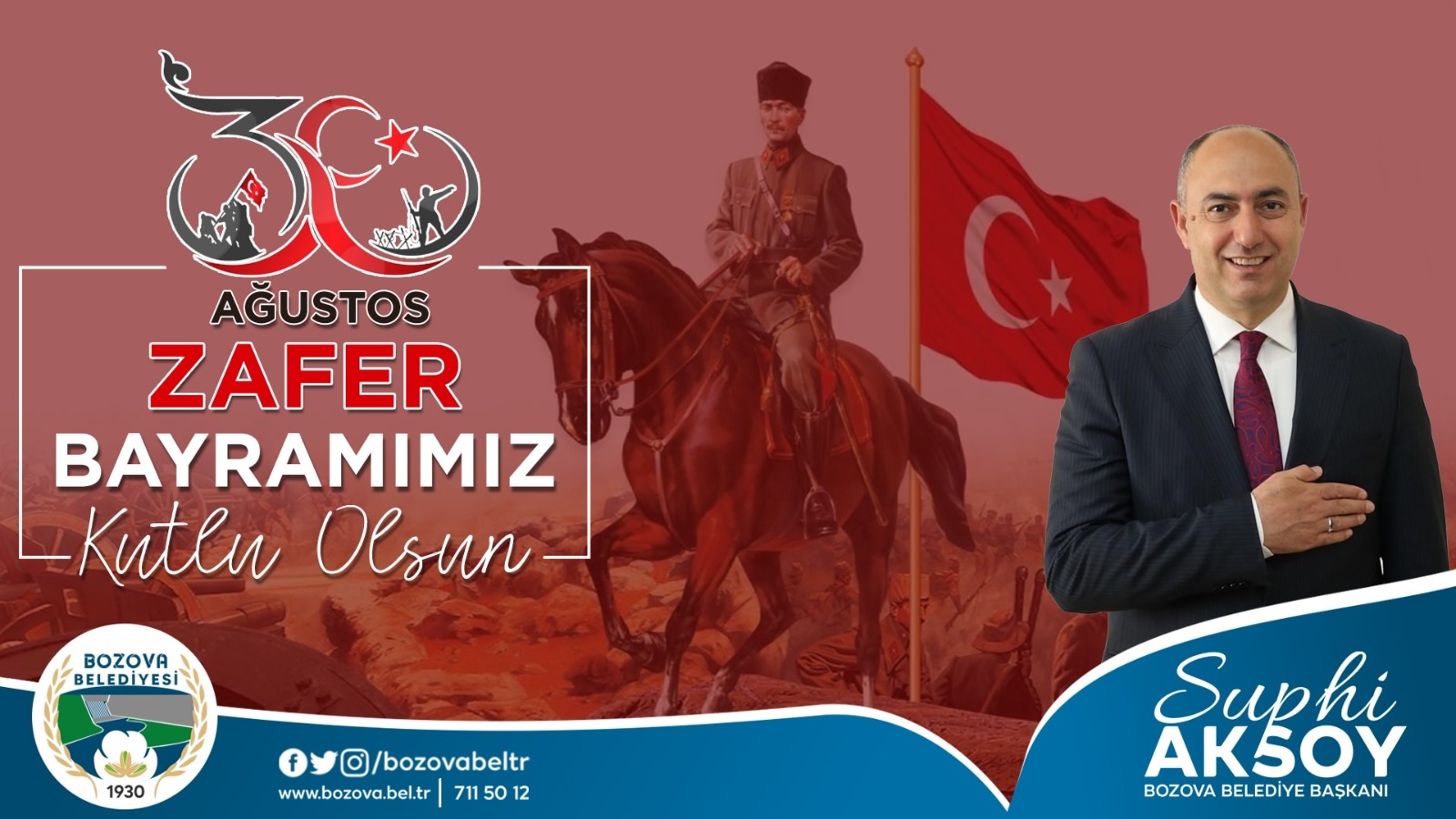 Başkan Aksoy’dan 30 Ağustos Zafer Bayramı Mesajı