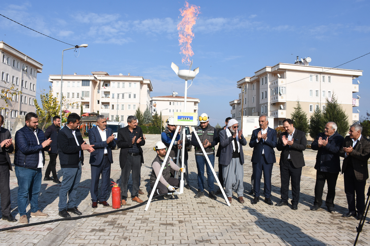 Hilvan TOKİ Konutları Doğalgaza Kavuştu