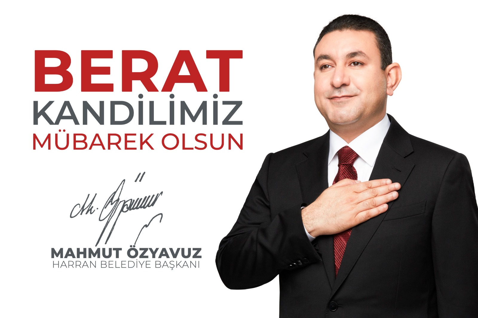 BAŞKAN ÖZYAVUZ: “BERAT KANDİLİ’MİZ MÜBAREK OLSUN”