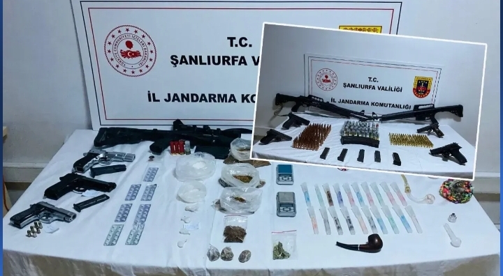 Şanlıurfa’da Silah Ve Uyuşturucu Tacirlerine Operasyon! 5 Gözaltı!
