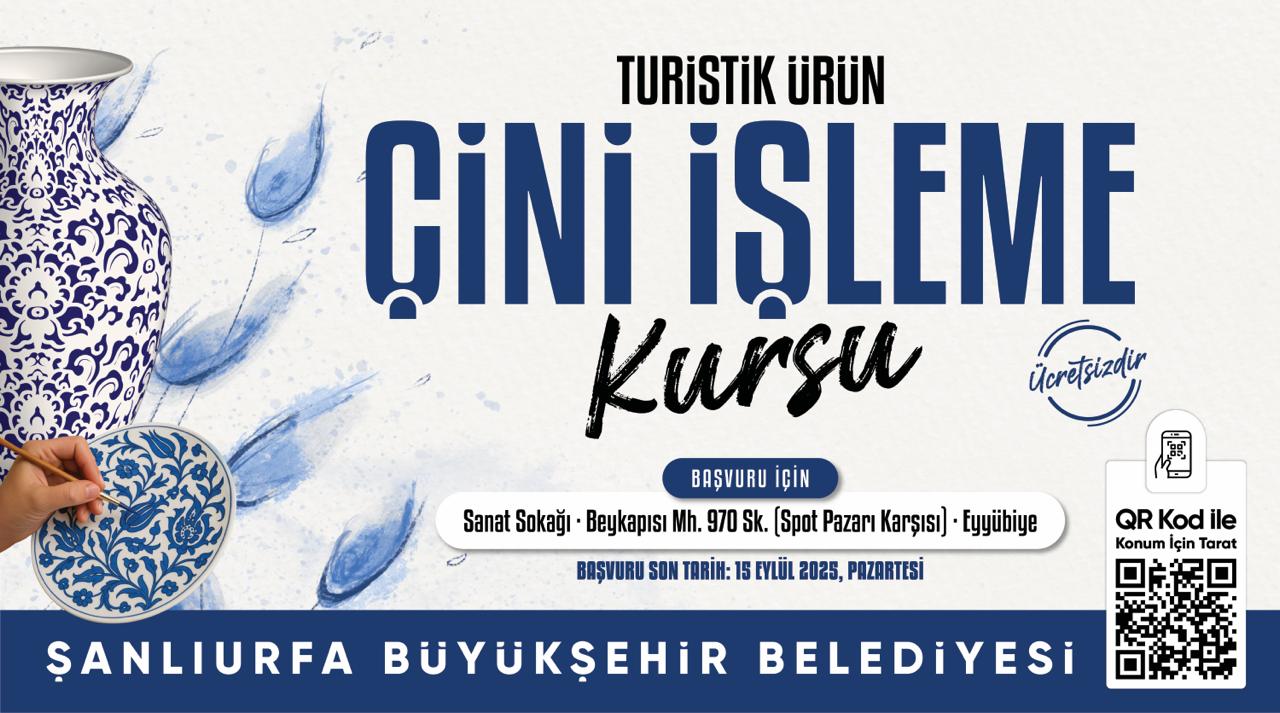 BÜYÜKŞEHİR BELEDİYESİ, ÜCRETSİZ MOZAİK VE ÇİNİ KURSLARI AÇIYOR