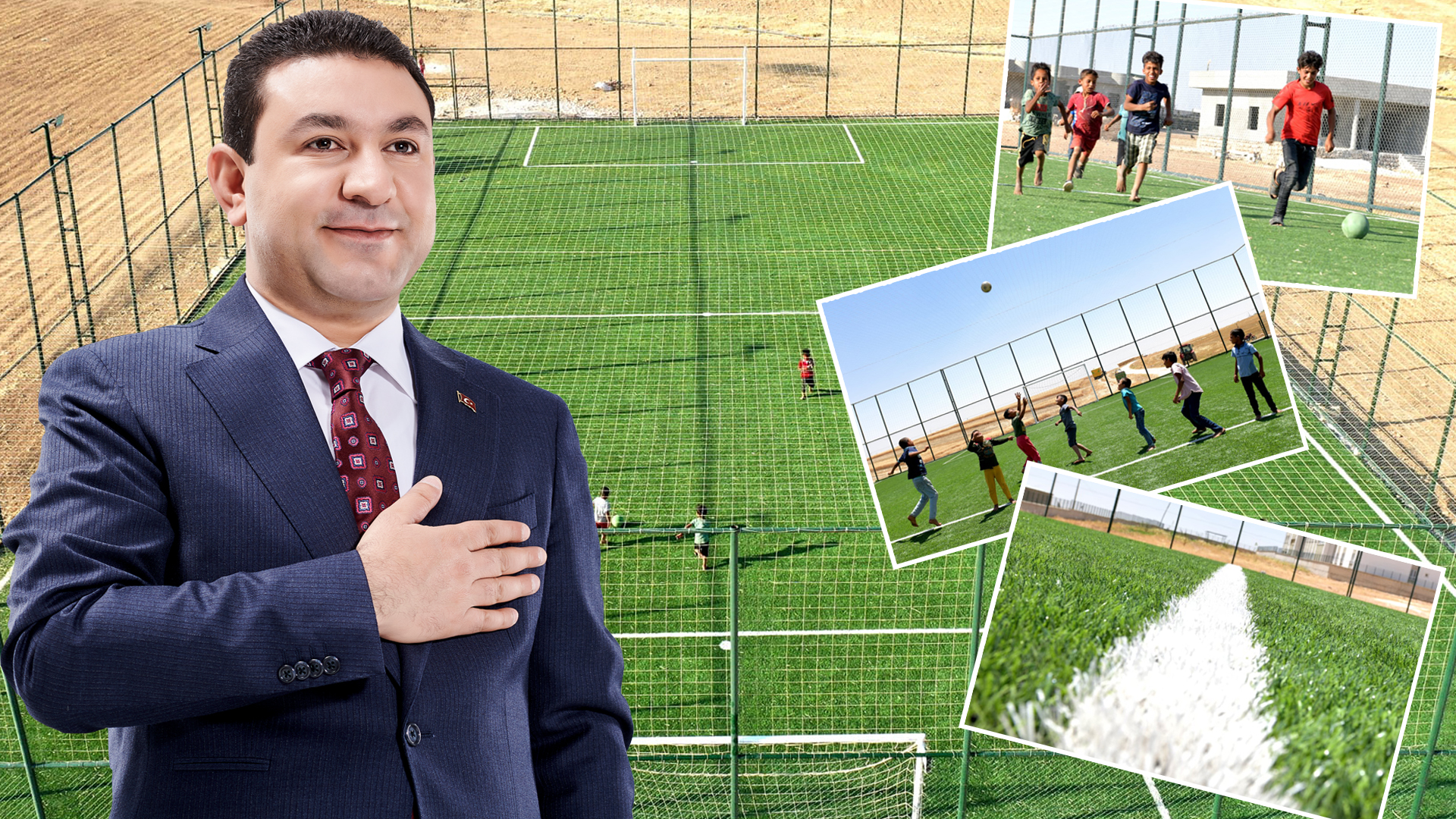 BAŞKAN ÖZYAVUZ, KIRSALDAKİ GENÇLERİ HALI SAHALARLA BULUŞTURUYOR
