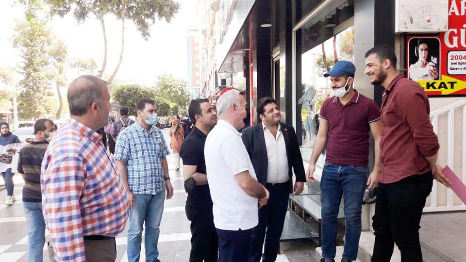 Aziz Aydınlık Esnafı Ziyaret Etti