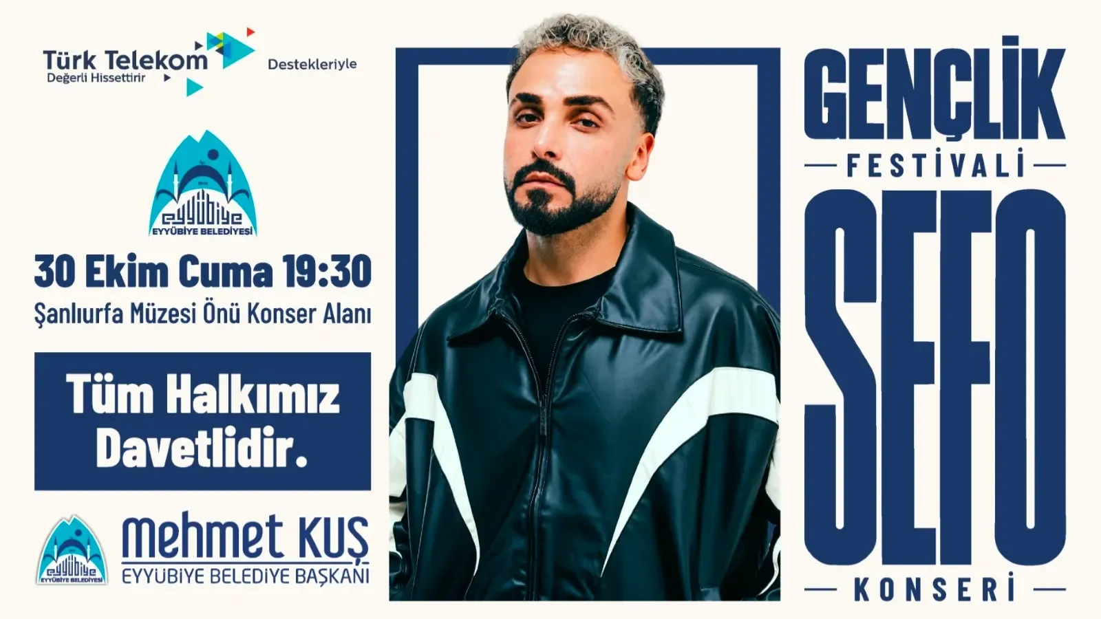 Sefo, Eyyübiye’de Şanlıurfalılarla buluşacak